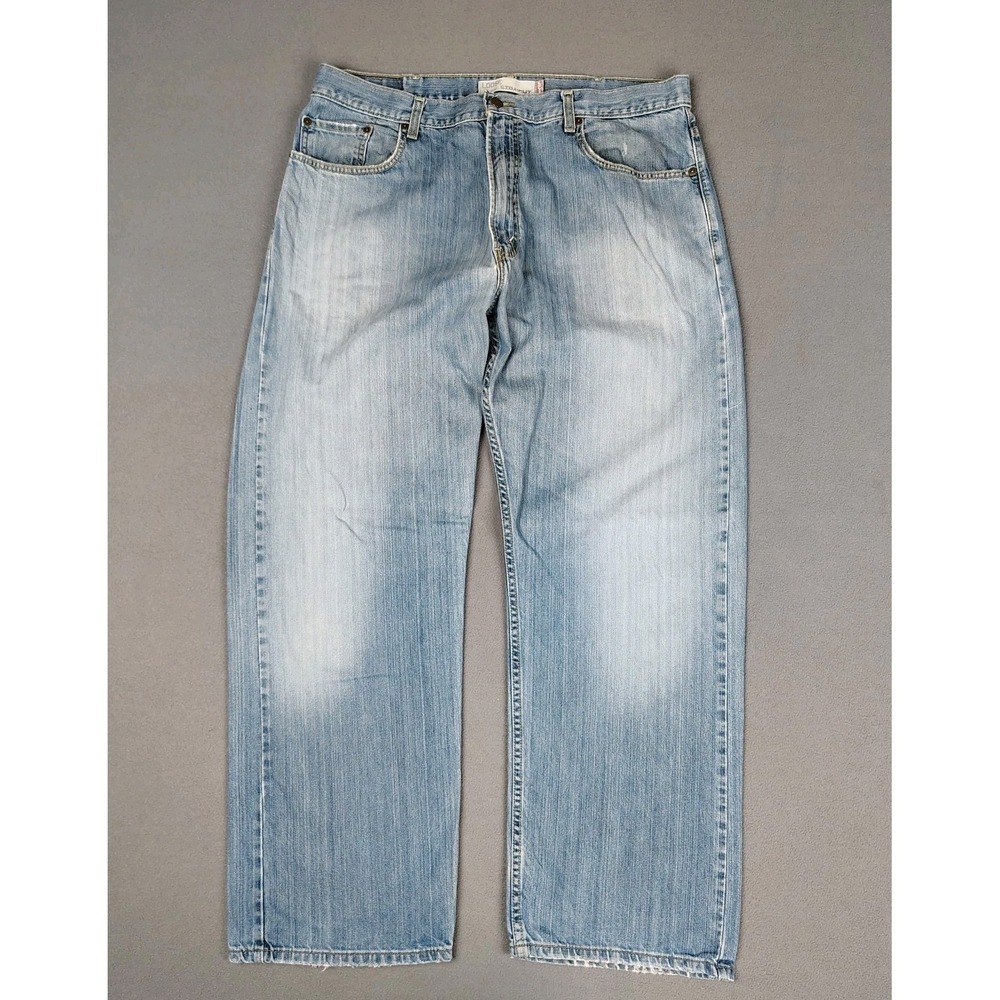 Vintage Y2K Levis Loose Fit 569 Jeans 38x32 Blue Straight Wide Leg Grunge Skater